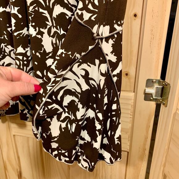 Studio M ABY Midi Skirt Women M Floral Whimsical Asymmetrical Fairygoth Flowy - Picture 5 of 9